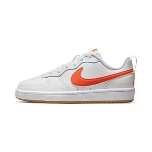 NEW NIKE Court Borough Low YOUTH (Kids) Size 6.5Y White/ Orange